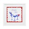 Stupell Industries Red & Blue Ski Cocktails Framed Print Under Glass, design by Lucille Price